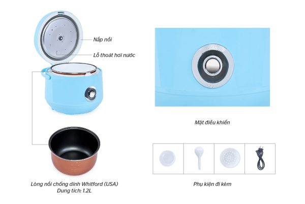 Nồi cơm điện Happy Time 1.2 lít HTD8522G 3-min