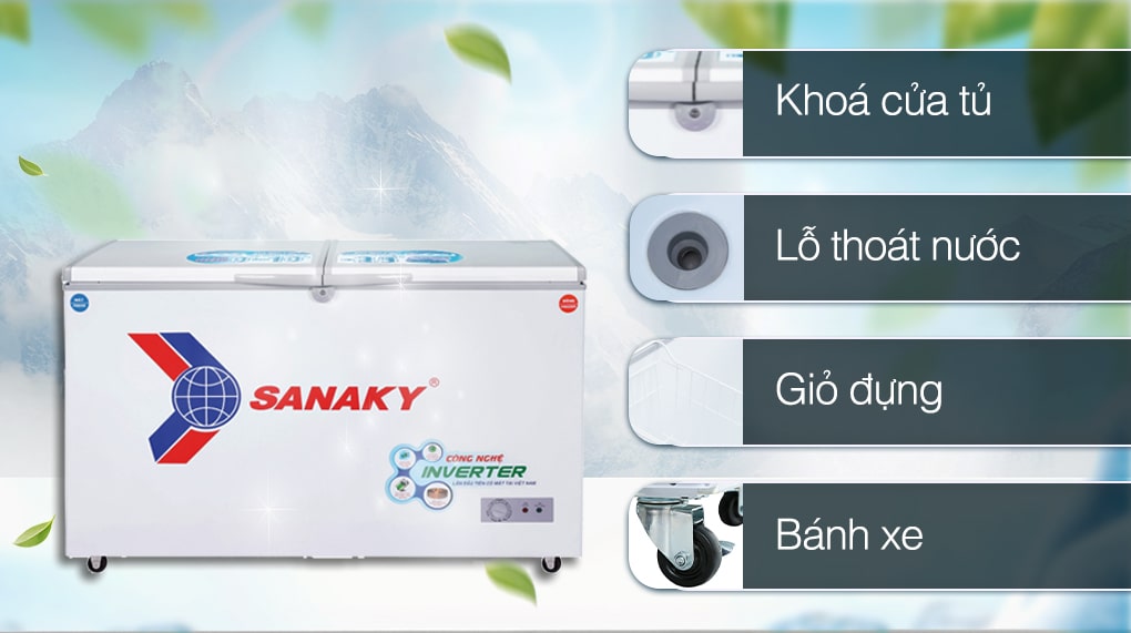 Tủ đông Sanaky Inverter 485 lít VH-6699W3 12-min
