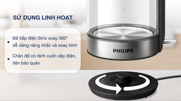 Bình đun siêu tốc Philips 1.7 lít HD9339 5-min