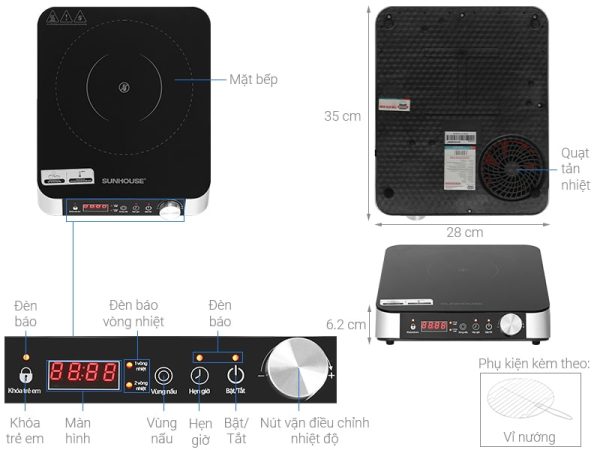 Bếp hồng ngoại Sunhouse SHD6024 2-min