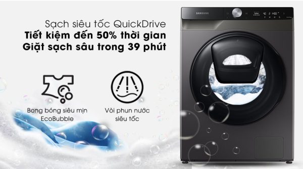 Máy giặt sấy Samsung Addwash Inverter 9.5 kg WD95T754DBX 8-min