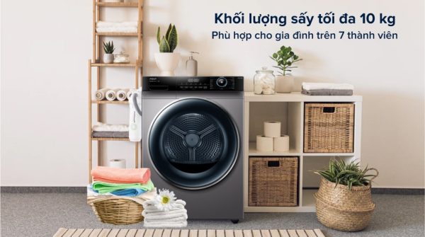 Máy sấy bơm nhiệt Aqua 10 kg AQH-H1000H PS 10-min