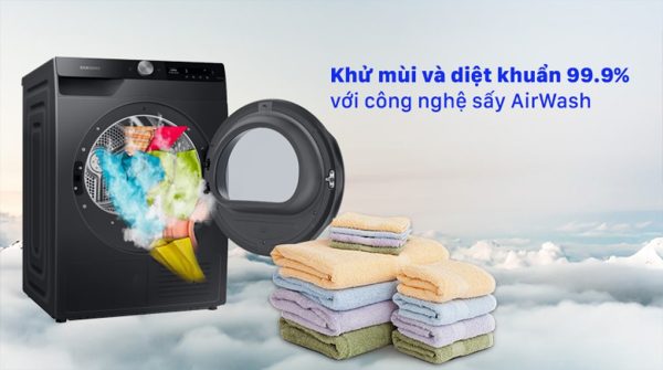 Máy sấy bơm nhiệt Samsung 9 Kg DV90T7240BB 15-min