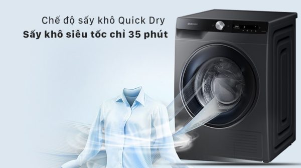 Máy sấy bơm nhiệt Samsung 9 Kg DV90T7240BB 19-min