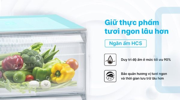 Tủ lạnh Aqua Inverter 469 lít Multi Door AQR-M536XA(WGB) 11-min