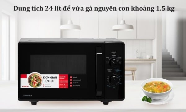 Lò vi sóng Toshiba 24 lít MW2-MM24PC(BK) 10-min