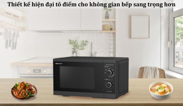 Lò vi sóng có nướng Sharp R-G251TV-BK 25 lít 11-min