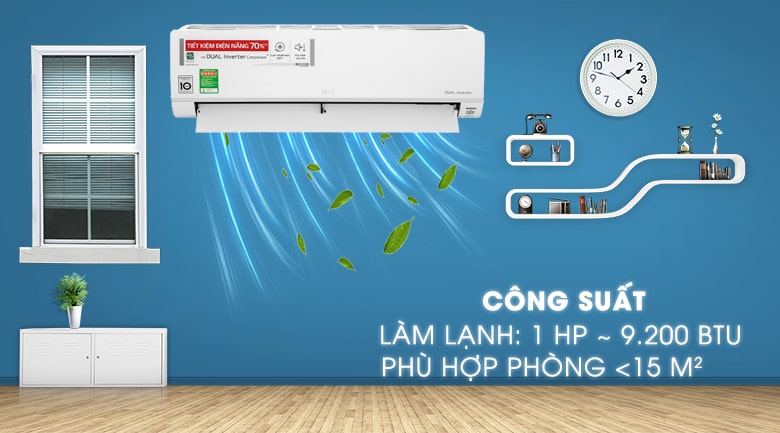 Điều hoà LG 1 chiều inverter 9000btu V10API1 12-min