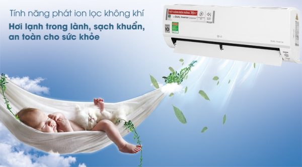 Điều hoà LG 1 chiều inverter 9000btu V10API1 15-min