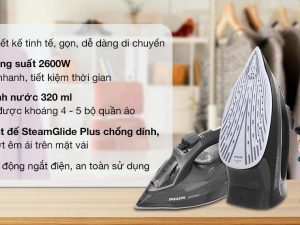 Bàn ủi hơi nước Philips DST5040/80 2600W