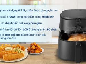 Nồi chiên không dầu Philips 6.2 lít NA130/00