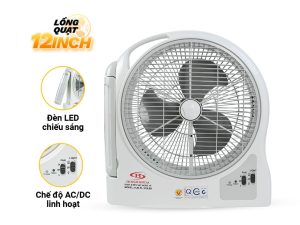 Quạt sạc tích điện dạng hộp 12inch HJD313
