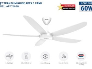 QUẠT TRẦN 5 CÁNH SUNHOUSE APEX APF7668W